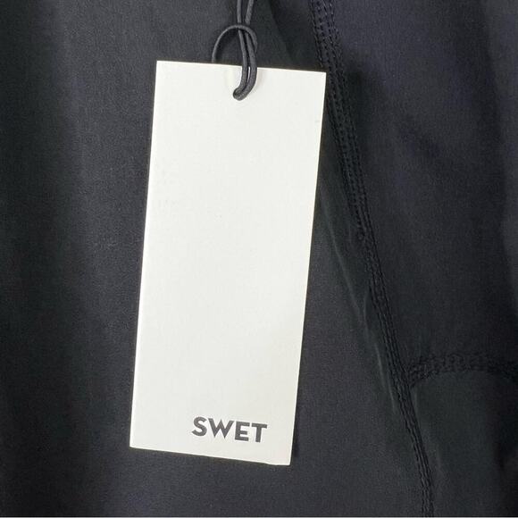 Swet Tailor Shorts Size XL SWET Active Onyx Black Technical Stretch Pockets NEW - Picture 11 of 12